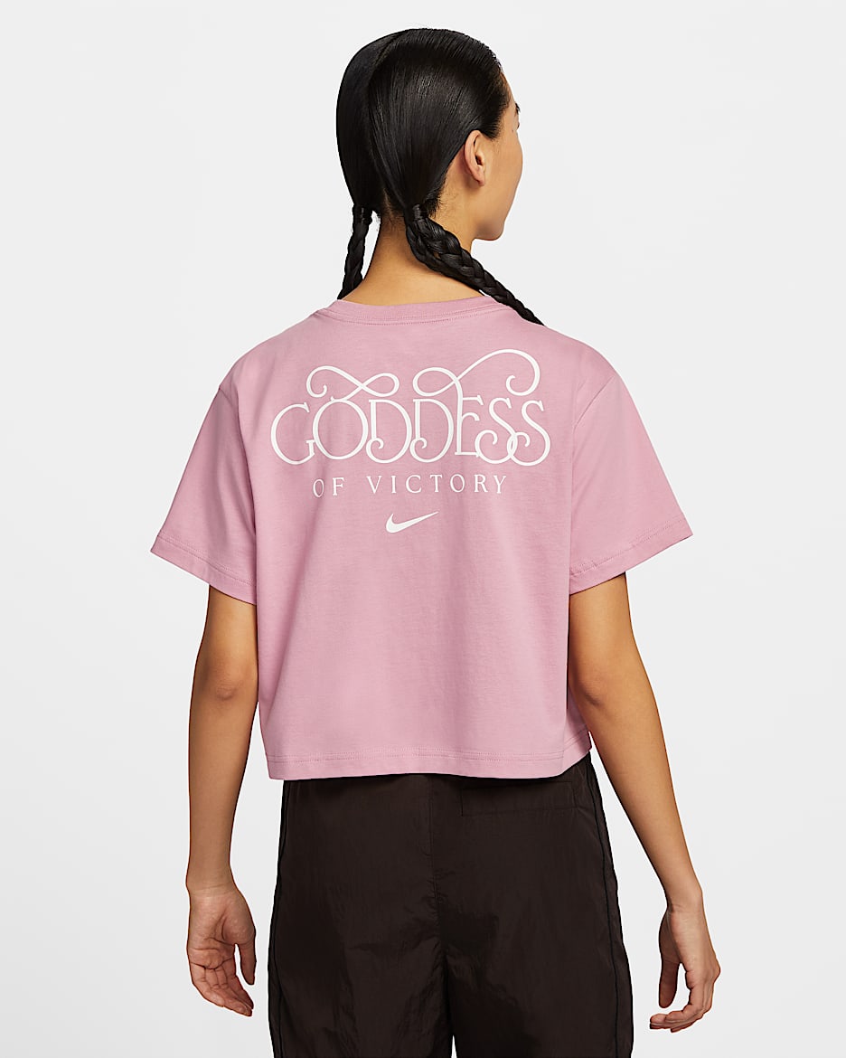 ★ Nike★ Sportswear loose short sleeve crop t-shirt W armo Nike Sportswear Loose Short-Sleeve Women's Cropped T-Shirt F